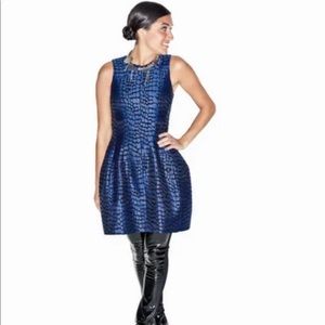 A/X Armani Exchange Blue Black Sleeveless Dress 4